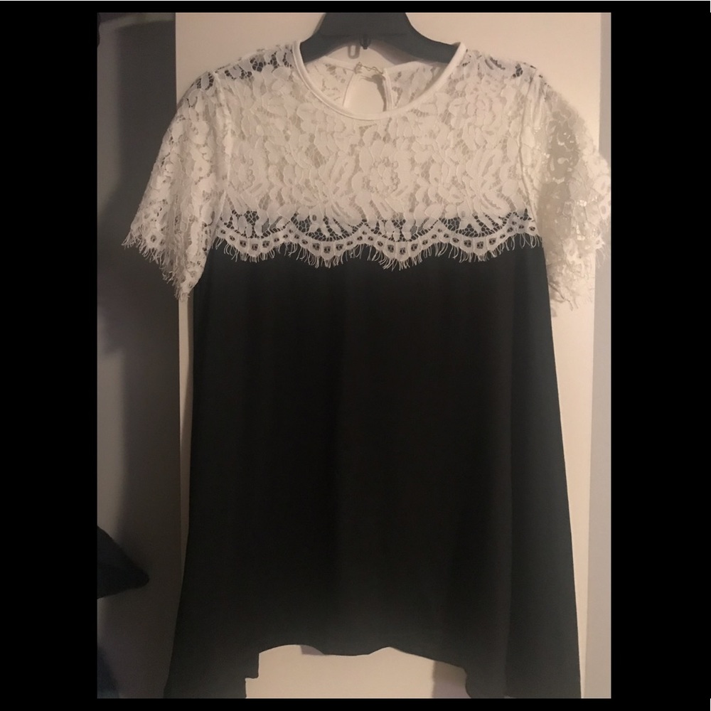 Black and white top